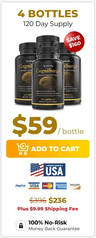 CogniSurge 4 bottles CogniSurge 4 bottles