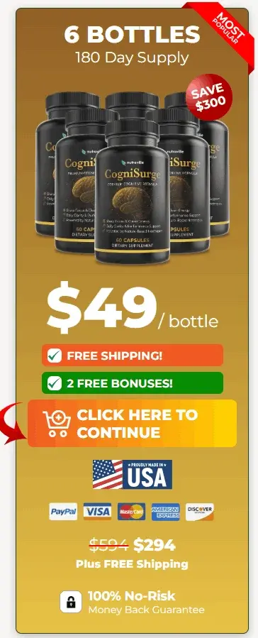 CogniSurge 6 bottles CogniSurge 6 bottles